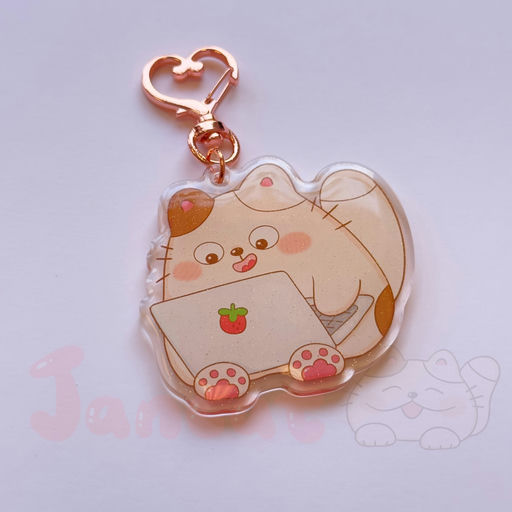 Acrylic Keychain - Working Hard